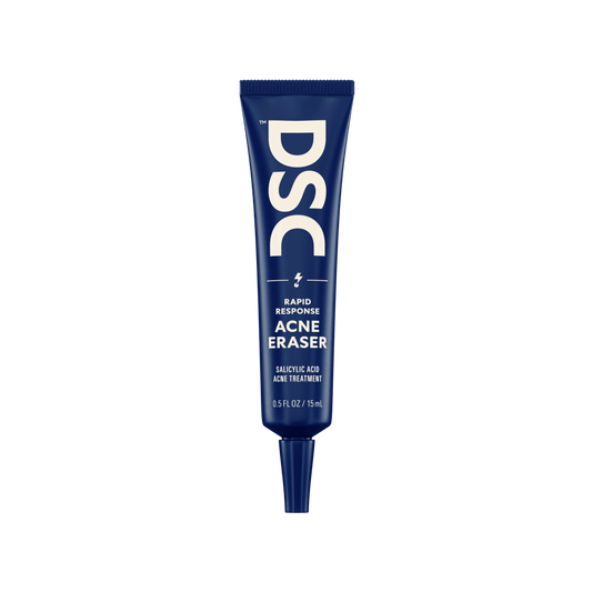 Dollar Shave Club Acne Eraser against blank backdrop.