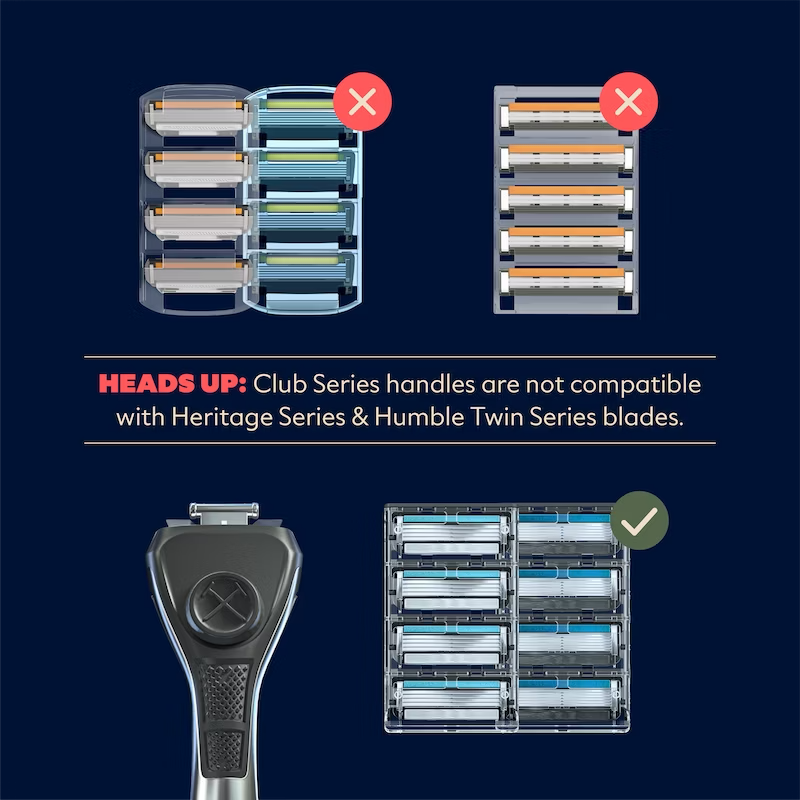Club Series Shaves and Stripes Handle