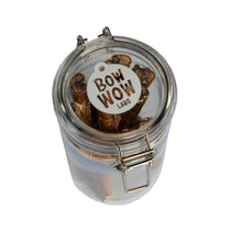 Load image into Gallery viewer, Stay Fresh Jar for Bully Sticks With Bow Wow Labs Logo
